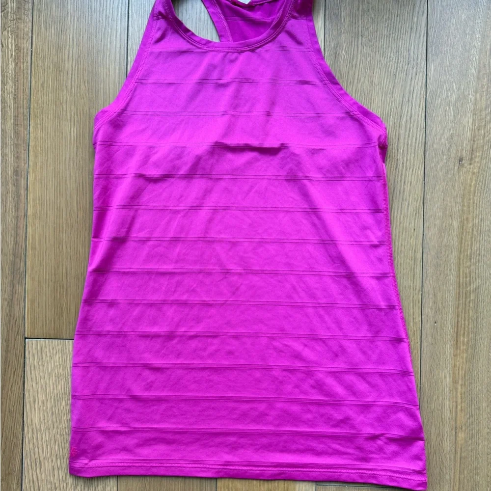 Athleta Fuchsia Racerback Tank - Picture 3 of 3